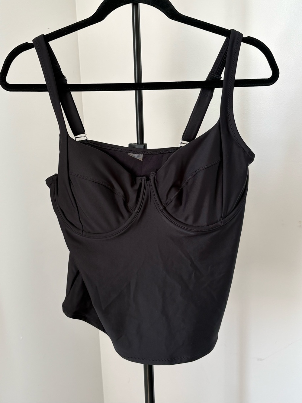 Old Navy Black Swim Tankini Top with Support